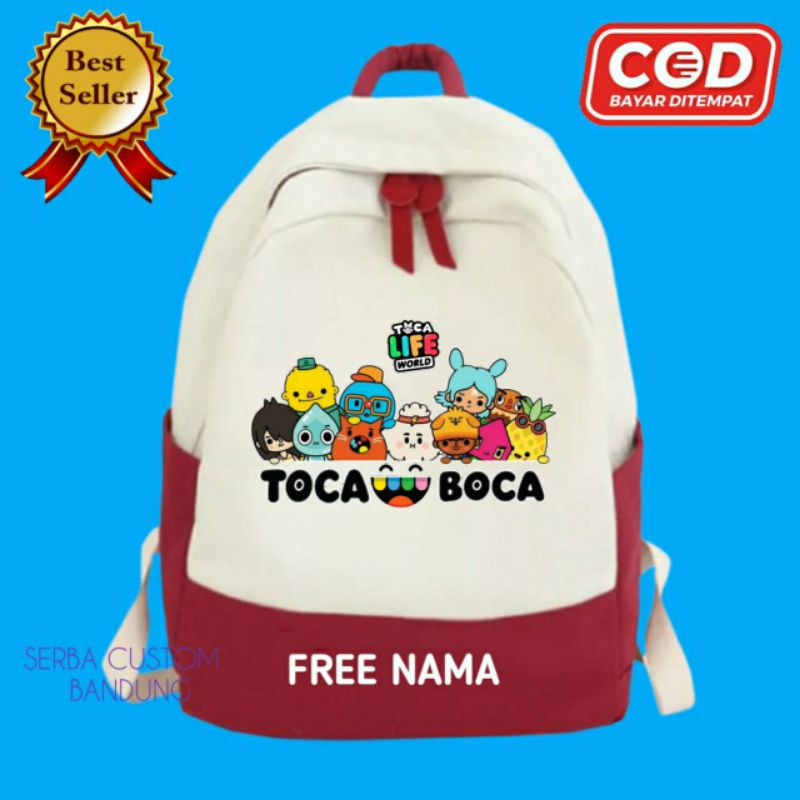 Tas Ransel Anak /Tas Sekolah Toca Boca Life world