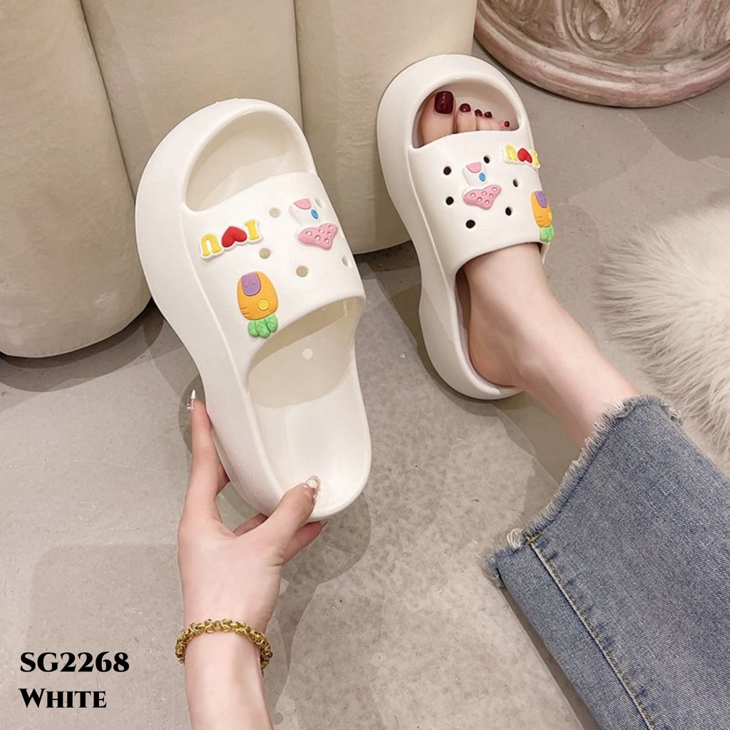 WYN SANDAL WEDGES MUSHROOM CARROT SG2268