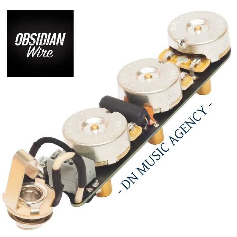 wiring set potensio kapasitor obsidian jazz bass prewired solderless original