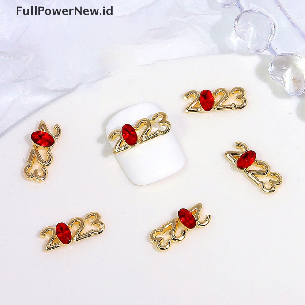 Power 1PC 2023 Berlian Imitasi Kristal Zircon 3D Bahan Alloy Untuk Dekorasi Nail Art