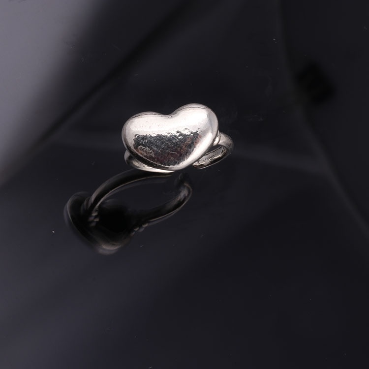 Cincin Model Terbuka Bahan Tembaga Warna Putih Gaya retro hip-hop Jepang Dan Korea Untuk Pria Dan Wanita