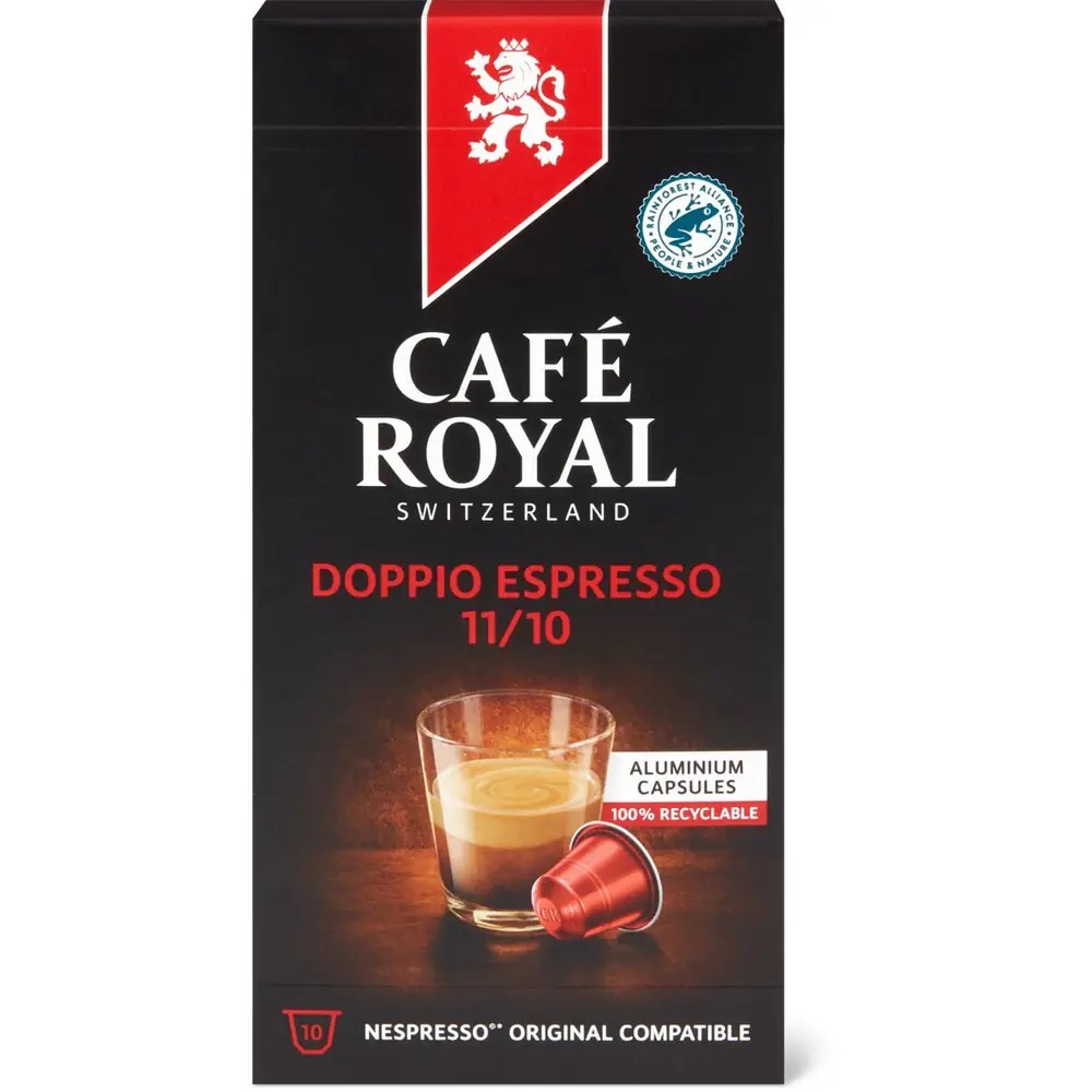 

Nespresso Compatible Cafe Royal Doppio Espresso 10 Capsules