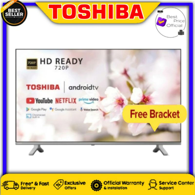 TOSHIBA 32V35KP Led Smart TV 32 Inch Android TV Digital HD Wifi Youtube