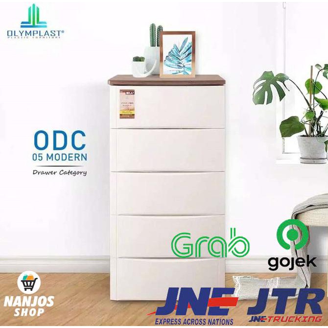 

Olymplast Lemari Laci Pakaian Plastik Drawer Cabinet 5 Susun Odc 05 M stock ready