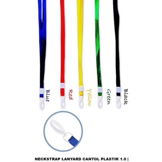 

TALI LANYARD CANTOL PLASTIK / TALI LEHER ID CARD DENGAN CANTOLAN
