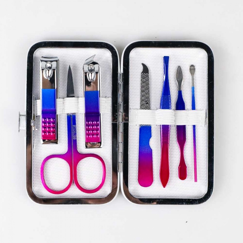 Nail Art Set Peralatan Perawatan Gunting Kuku Manicure Pedicure 7 PCS