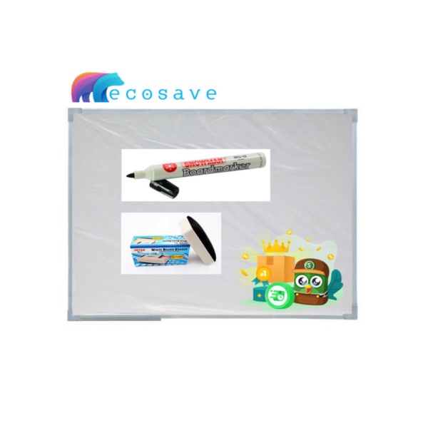 

Dijual perkakas Papan Tulis Whiteboard 120x240 EcoSave Magnet Ongkir 26SZ2 Limited