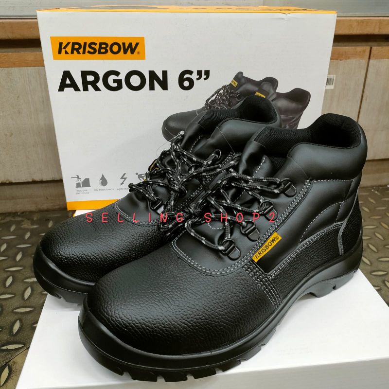 Safety shoes Krisbow ARGON 6" || Sepatu Safety Krisbow ARGON 6" || Sepatu Safety ARGON ORIGINAL