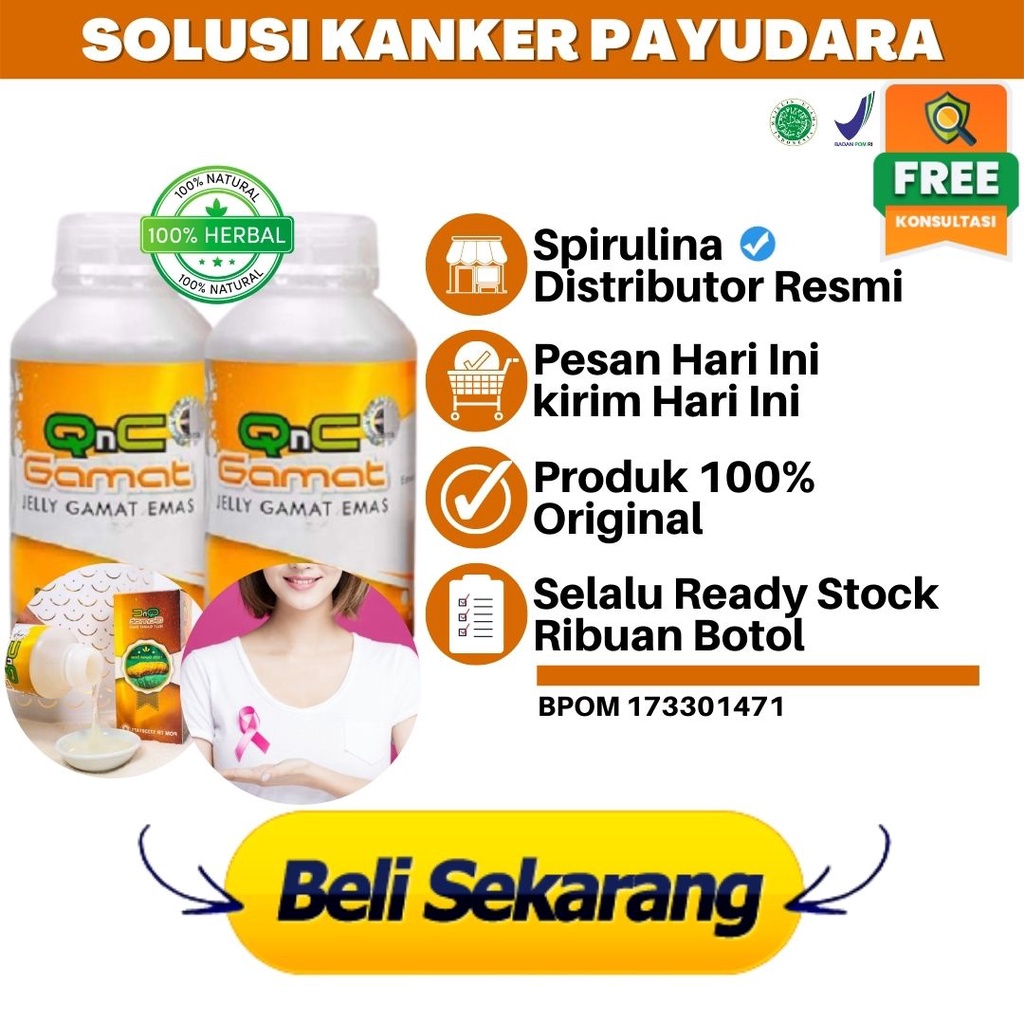 Obat Untuk Pengobatan Kanker Payudara_Pengering Luka Kanker Payudara_QnC Jelly Gamat ASLI