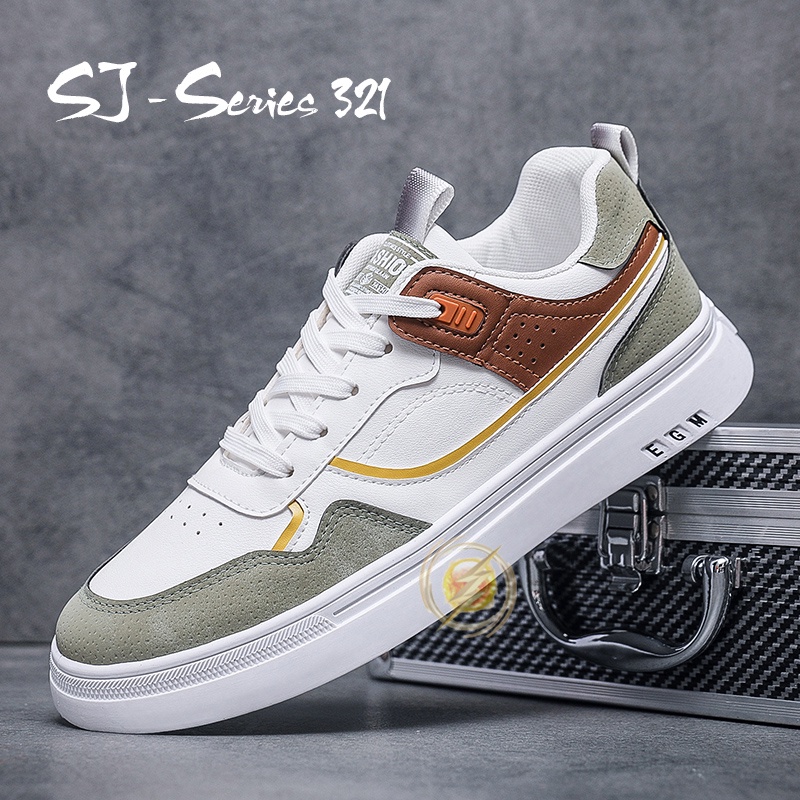 [OOS] Sepatu Sneakers Pria Casual Buat Kuliah atau Nongkrong Kualitas Import Premium -321