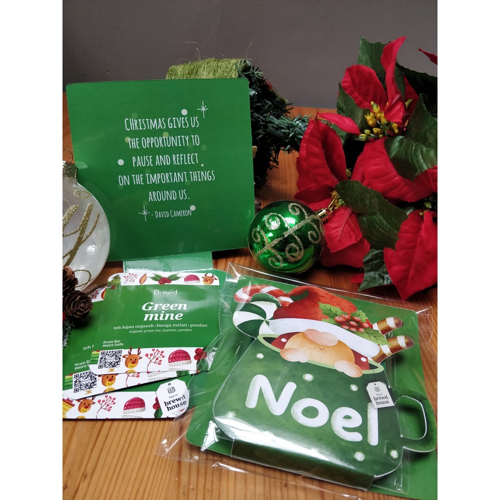 

Christmas Hampers , Card & Gift | Artisan Premium Tea bag | GreenMine | Brewd | Kado Natal