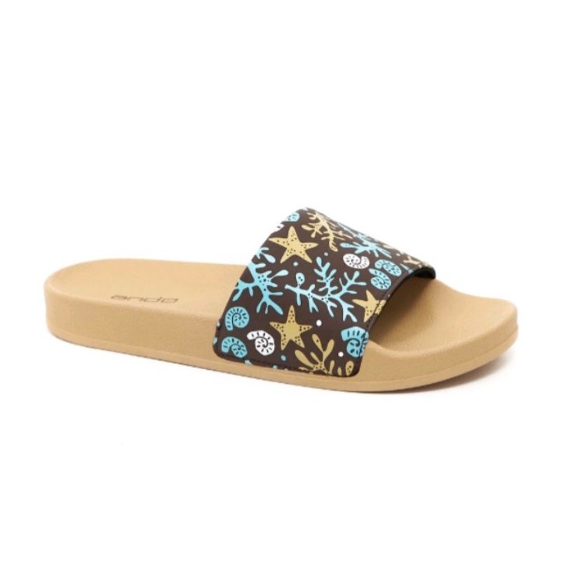 SANDAL ANDO SELOP CORAL WANITA DEWASA / SANDAL SLOP TERBARU