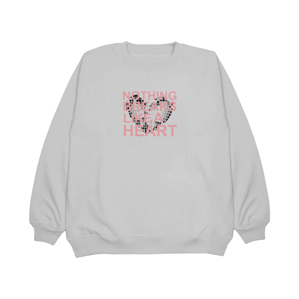 Sweater Crewneck ( nothink ) Sweatshirt Unisex Bahan Fleece Halus &amp; Tebal-M-L-XL