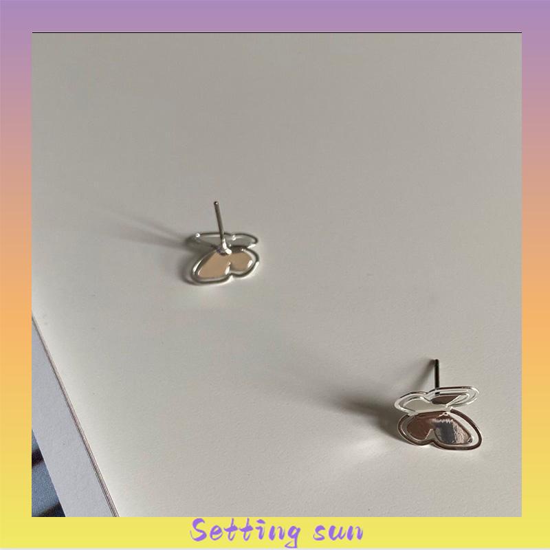 Anting Kupu Korea Untuk Wanita kecil berongga Butterfly Earrings Stud Tusuk Kupu TN