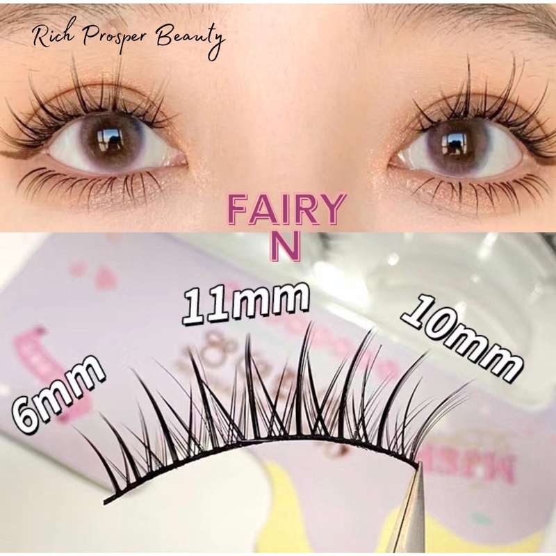 FAIRY N - FAIRY LASHES - DOUYIN MAKEUP - Natural Japan Eyelash Fairy Extension Lashes Makeup Tools  THAILAND KOREAN MAKEUP LOOK - BULU MATA PALSU Professional Spike Lashes