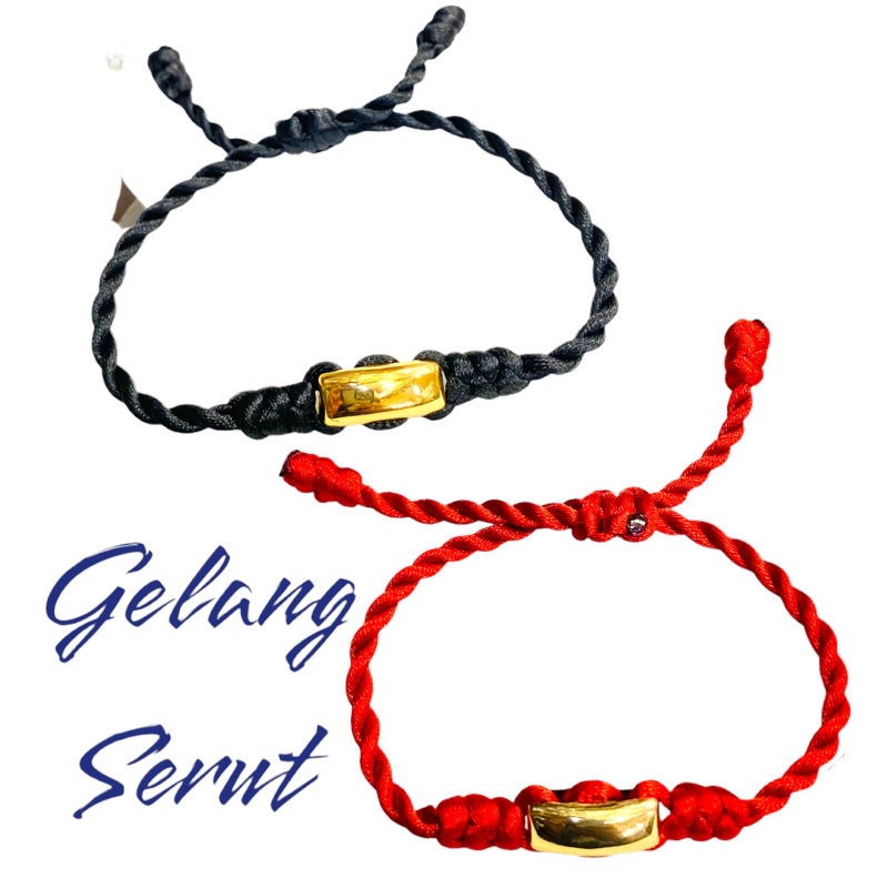 gelang tali //gelang serut//perhiasan//gelang