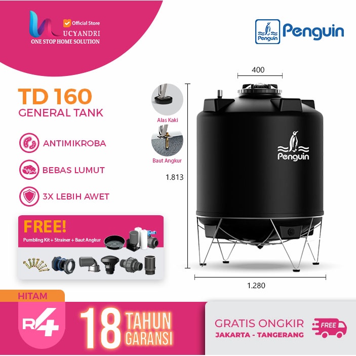 Tangki Air Penguin TD 160/ Tandon Air / Toren Air