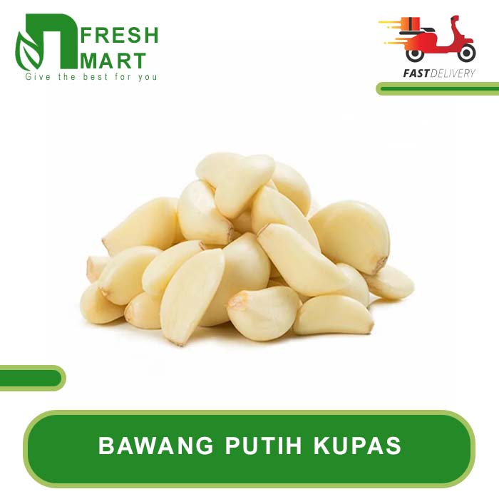 

BAWANG PUTIH KUPAS 250g 500g 1kg - N FRESH MART