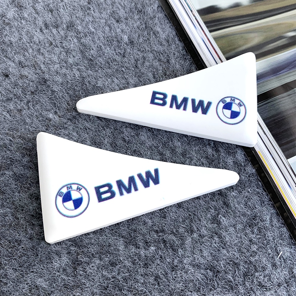 BMW Stiker Perlindungan Sudut Pintu Mobil Anti Tabrakan Gores Silikon Logo Karet 1 2 3 4 5 6 7 seri X1 X3 X4 X5 X6 F10 F30