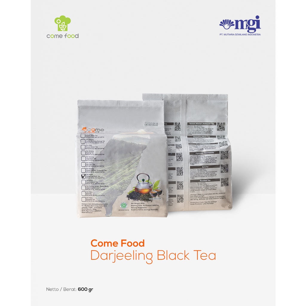 

Darjeeling Black Tea | Teh Hitam Darjeeling | Come Food Darjeeling Black Tea | Teh Hitam Premium Import Taiwan