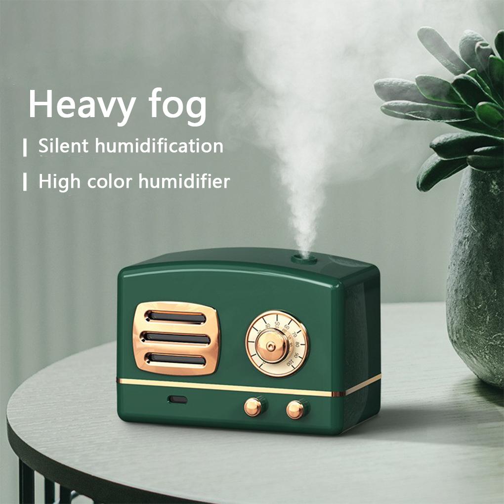 Humidifier Mini Bentuk Tabletop Low-Noise Pelembab Udara Mist Sprayer Retro Perangkat Pelembab Living Company Office