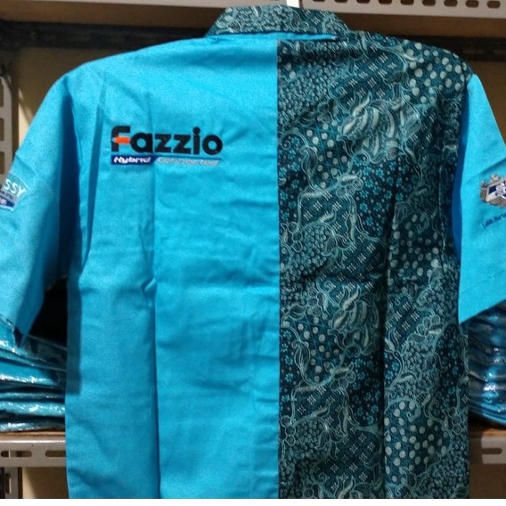 kemeja fazzio hijau batik ( lengan pendek )