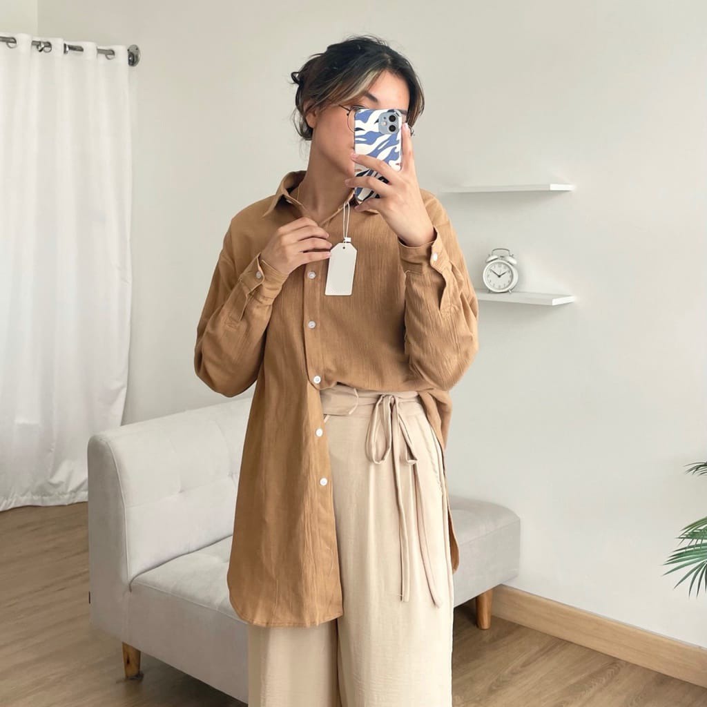 AFI - EC - ⭐️ PREMIUM AIRFLOW CRINCLE ⭐️ Anna Shirt CRINCLE