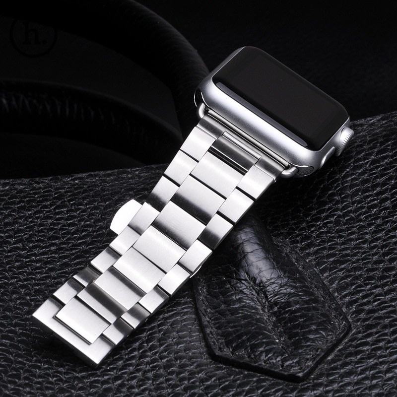 Stainless Steel Strap For watch band 40mm 44mm 5 4 3 watch strap 38mm 42mm Bracelet Sport Metal WatchBand for iWatch 3 2 1