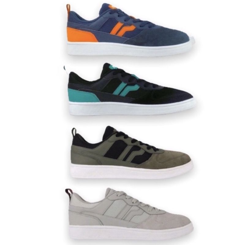 SEPATU SNEAKERS PIERO JORGE ORIGINAL GREY/WHITE OLIVE/BLACK