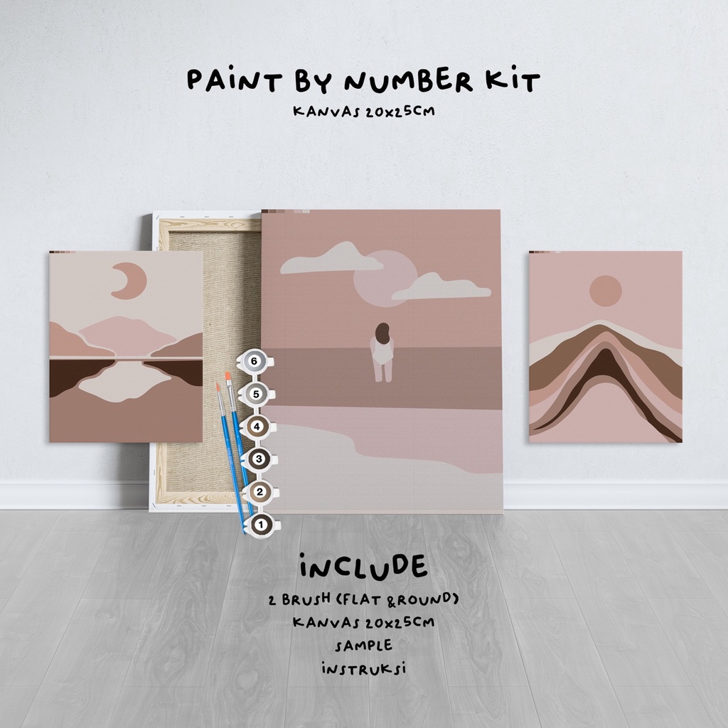 

Paint by Number KIT mont series Kanvas 20x25cm