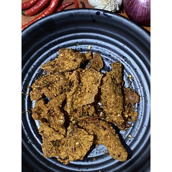 

kulit crispy pedas