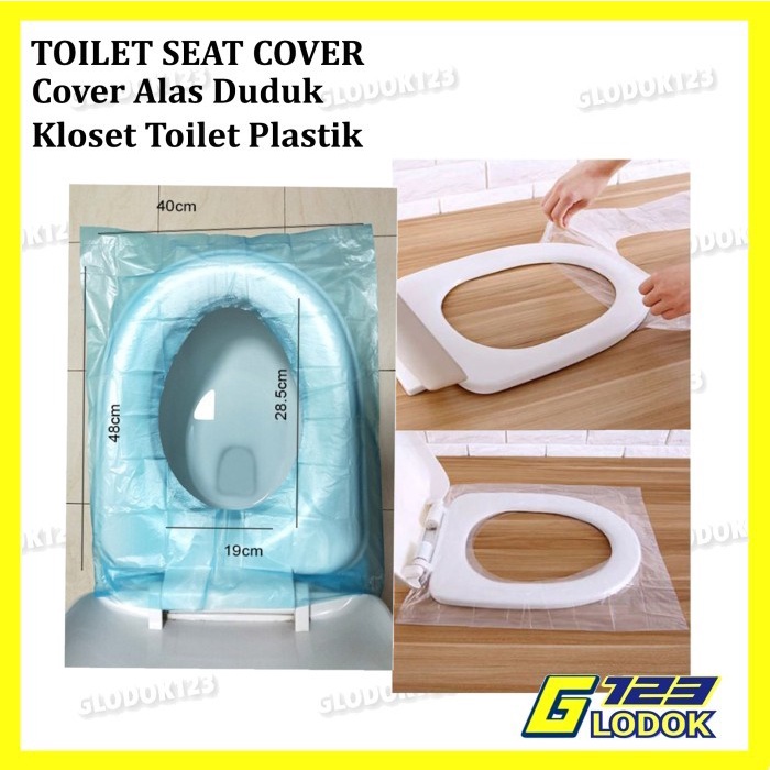 Alas Duduk Kloset Plastik Travel Tatakan Toilet Seat Cover Disposable