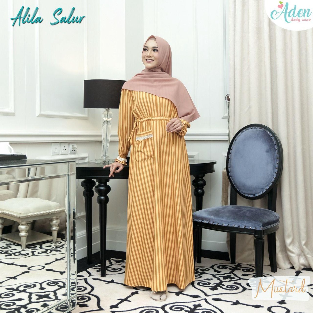 Gamis Salur Alila Dress Only By ADEN Hijab