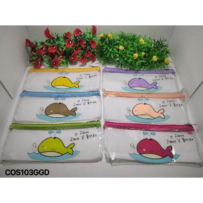 

POUCH TRANSPARAN MIKA MOTIF DAISY MURAH / ALAT TULIS MIKA TRANSPARAN MURAH / SOUVENIR MURAH