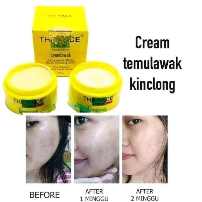 Temulawak The Face Paket lengkap isi 5 produk ORI 100%