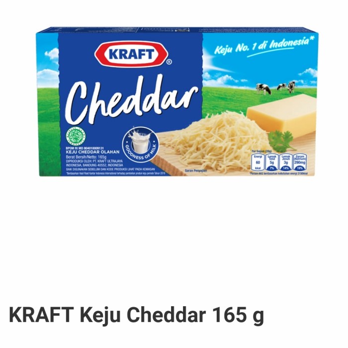 

T0P KEJU KRAFT CHEDDAR 165 GR NICE