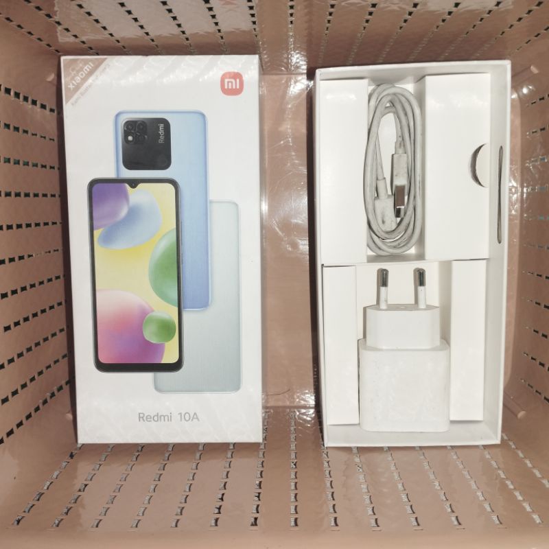 REDMI 10A 3/64 SECOND FULLSET BEKAS GARANSI RESMI (WARNA HITAM)