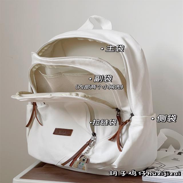 Sera American retro gaya kapasitas besar ransel pria Jepang vintage Ami khaki kanvas ransel siswa perempuan