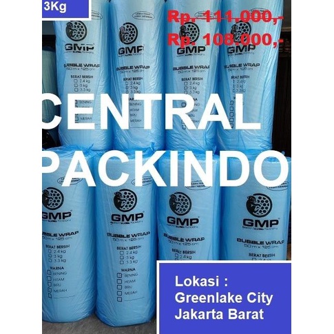 

[GMP 3KG] Plastik bubble bening uk125cm x 50Mtr