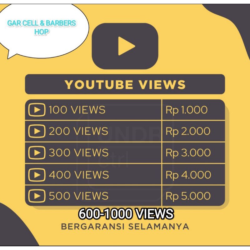 JASA VIEWS YOUTUBE PERMANEN HIGH QUⱭLITY