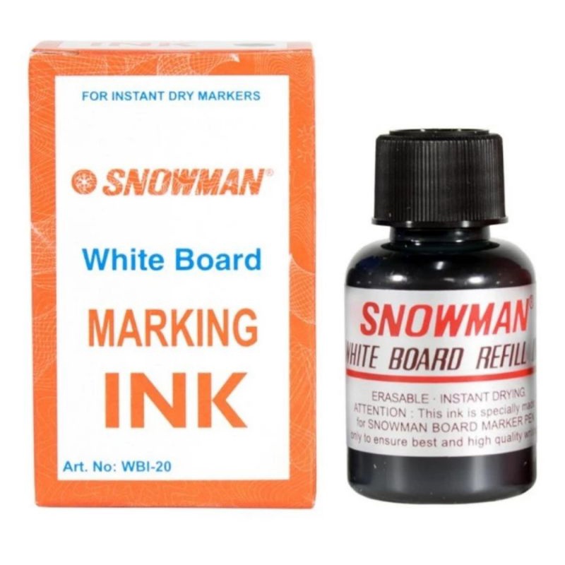 

Ink Marker Snowman White Board Warna Hitam Tinta