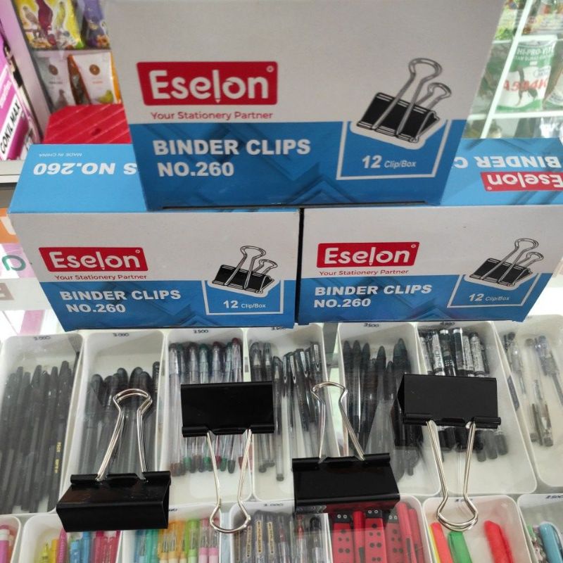 

Binder clips ESELON no.260 isi 12pcs