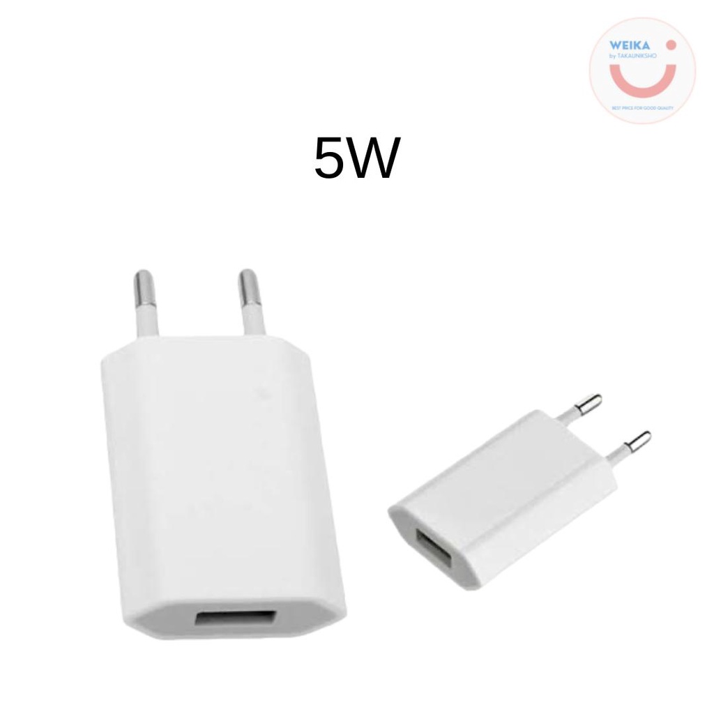 1 Set Lengkap Charger 5 Watt Adaptor + Kabel Data