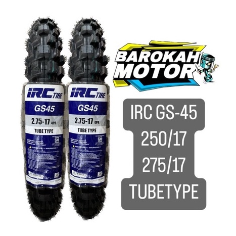BAN IRC BAN LUAR TRAIL GS45 GS 45 250-17 275-17 TUBETYPE