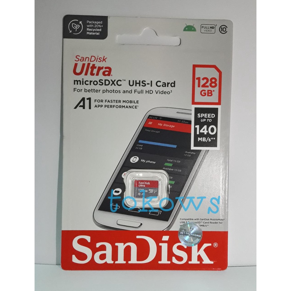 Jual Sandisk Microsd Ultra Gb A Mb S Micro Sd Gb Mb Original Shopee Indonesia