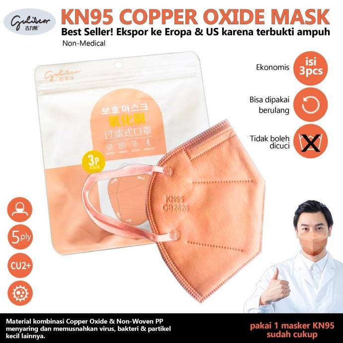 [TERMURAH] Masker Anti Virus Copper Oxide Mask Hotman Paris t-howruofficial Buru Order