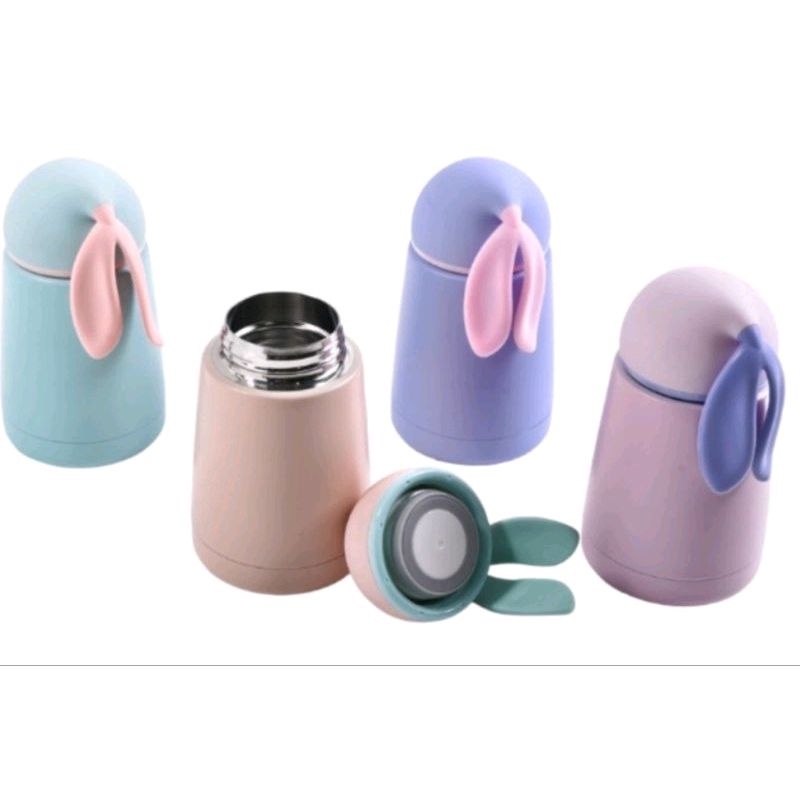 okidoki Rabbit stainless stell thermos W-03172-Botol air minum thermos kelinci