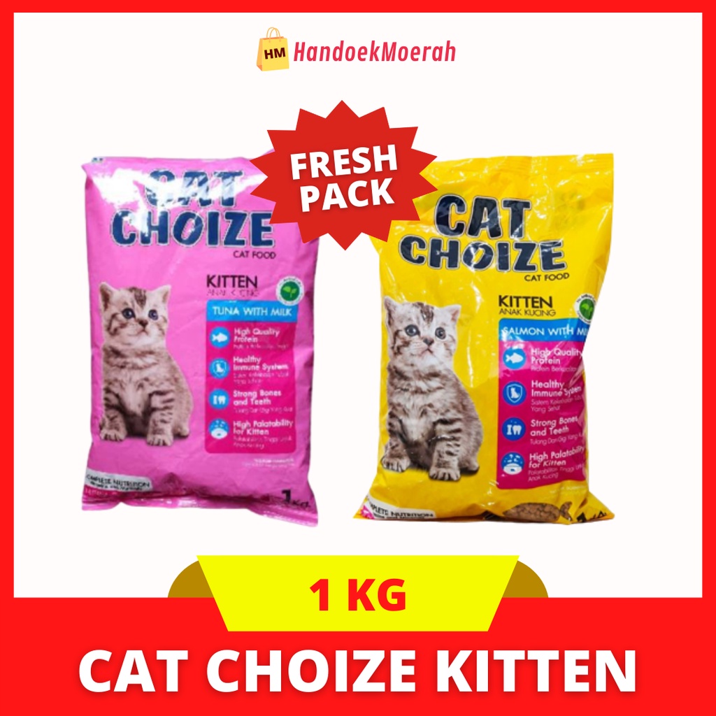 (Freshpack) Makanan Anak Kucing Kering CAT CHOIZE Kitten 1 KG / Dry Cat Food Murah