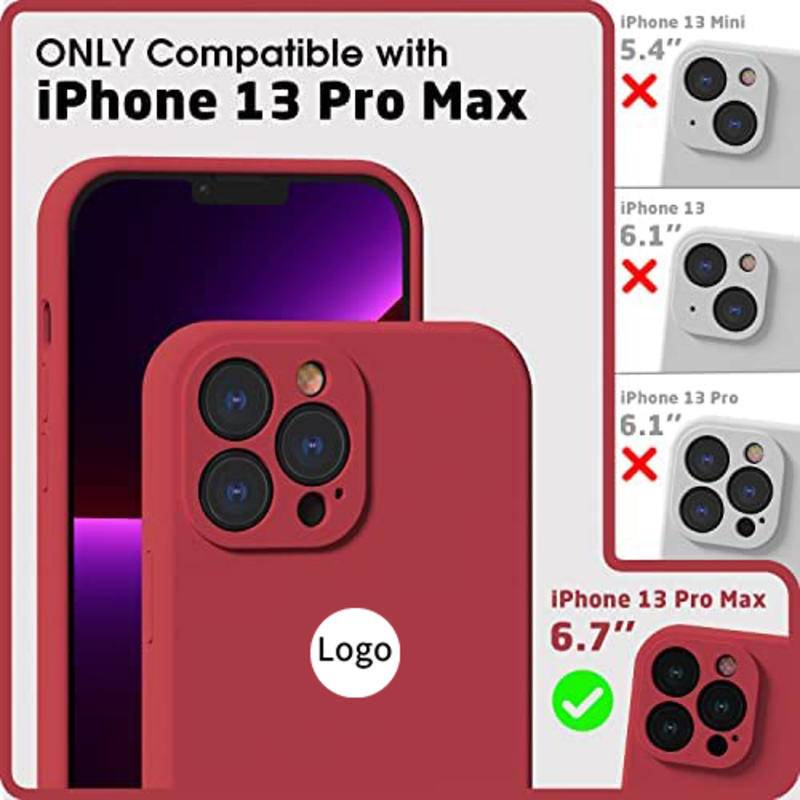 Case Pelindung Kamera Bahan Karet Silikon Cair Untuk iPhone 13 12 Pro Max Plus 14 Pro Max Plus