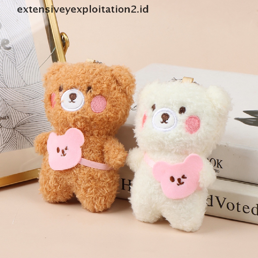 Gantungan Kunci Bentuk Teddy Bear Mini 12CM Untuk Tas Ransel